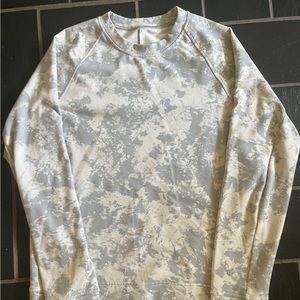 Men’s White Lululemon Scuba Crew Camo Crewneck Sweatshirt